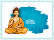 Happy Buddha Purnima Indian festival religious background