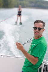 portrait of a waterski coach