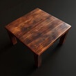 dark brown wood table 