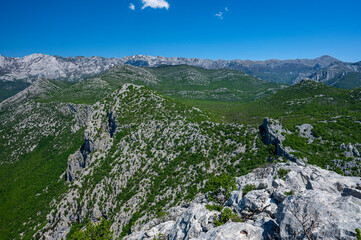 Wall Mural - Scenic view of Paklenica National Park in the Velebit Mountains. One of the most popular travel destination in Croatia.