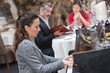 pianist playing in an restaurant