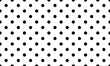 Seamless classic polka dot pattern. Black and white background with circles. Vector illustration