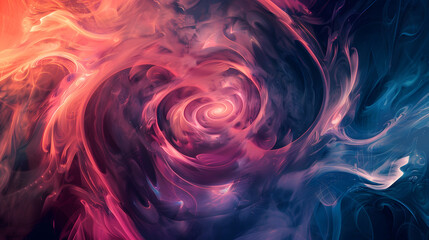 Wall Mural - abstract cosmos swirl background with nebula smoke