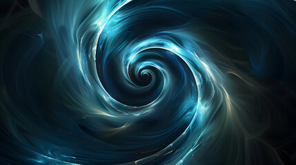 abstract blue cosmos swirl background with nebula smoke