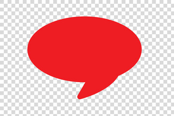Wall Mural - Speech bubble / speech balloon or chat bubble line art icon for apps and websites