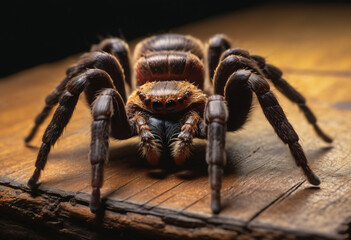 Macro photo of spider