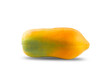 fresh and ripe papaya fruit on a white,isolated