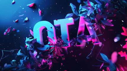 OTA over the air illustration background