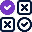 © Yaprativa - chosen icon. vector dual tone icon for your website, mobile, presentation, and logo design.