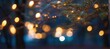 Blurred christmas tree lights in the city night background
