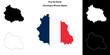 Puy-de-Dome department outline map set