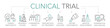 © Trueffelpix - Clinical trial - thin line two-tone icon concept