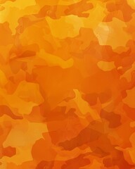 Wall Mural - Vibrant orange camouflage pattern with soft blends and modern design.