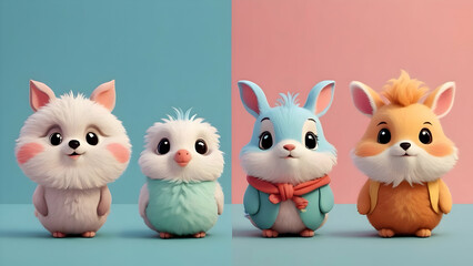 Naklejka na meble Cute Animals