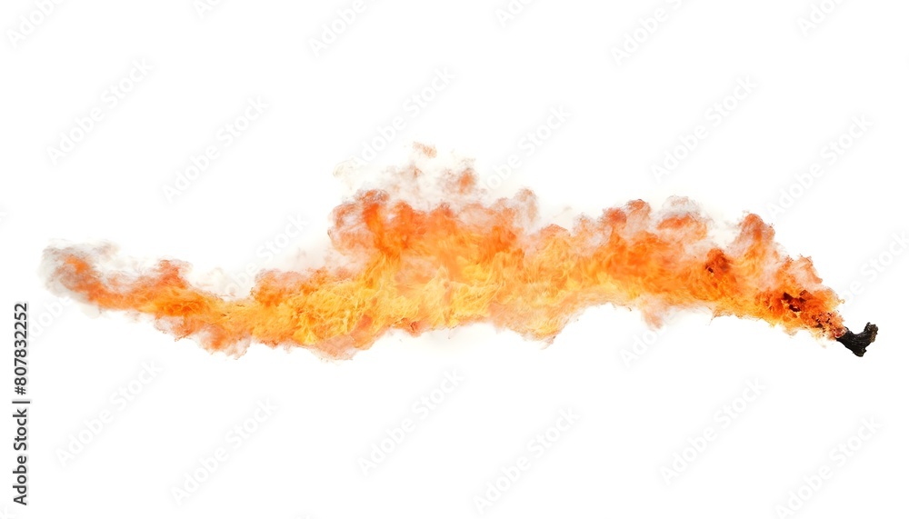 fire isolated on white background create with ai Stock Illustration ...