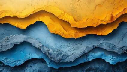 Wall Mural - 3 d abstract background with wavy lines