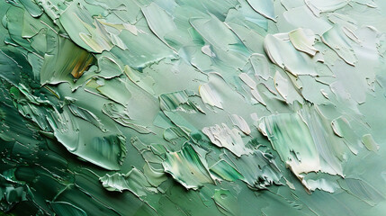 abstract sage green oil painting, modern brushstroke contemporary background