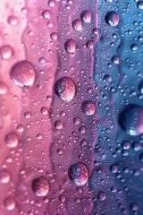 Wall Mural - water drops on glass background