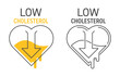 Lower Cholesterol - label in thin line