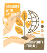 Slogan - Harmony With Nature, Prosperity For All