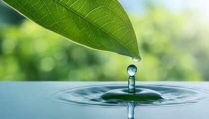 Wall Mural - hand holding a boat in water, World Water Day Campaign Hands delicately holding a pristine water drop, symbolizing the importante