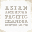 May is Asian American and Pacific Islander Heritage Month template. Celebrates the culture, traditions and history in the United States.