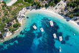 Fototapeta  - The amazing Gidaki beach on the island of Ithaca