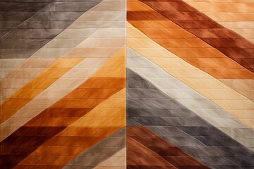 Poster - repetitive pattern in shades of brown, orange, and yellow, creating a visually dynamic composition