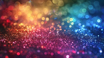 Leinwandbilder - Vibrant circles of light in various colors create a mesmerizing bokeh background that is perfect for adding a dynamic touch to your projects