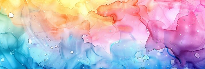 Poster - Detailed view of a vibrant and varied watercolor artwork, showcasing intricate brushstrokes and a diverse color palette