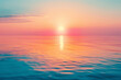 Stunning sunset over calm sea with vibrant colors