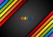 LGBTQ Pride Month abstract colorful stripes vector background