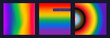 Lgbtq pride month flag colored concept set. flat illustration set. Lgbt rainbow waving flag symbol. Design vector background for freedom, card, diversity banner, poster. Gradient mesh rainbow template