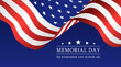 USA Memorial Day background. Vector illustration.