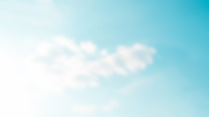Wall Mural - Blureed of blue sky and white clouds.blue sky background.