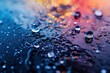 water droplets, color transparency background
