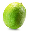 lime isolated on the white background. Clipping path