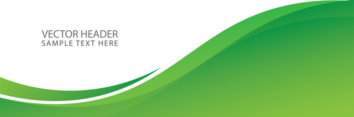 modern green banner background. graphic design banner pattern background template with dynamic wave 
