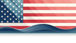 The flag of the USA, illustration