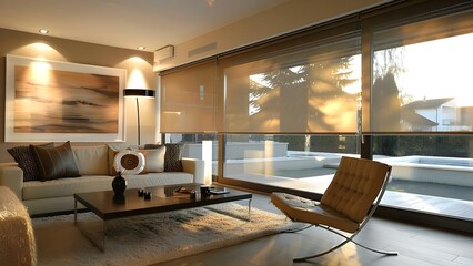 Incorporating Roller Blinds and Automatic Solar Shades in Interior Design. Concept Window Treatments, Solar Shades, Roller Blinds, Interior Design, Home Decor