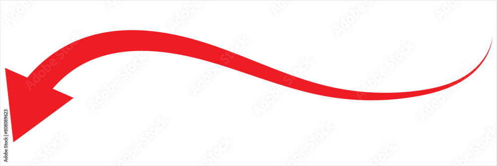 Red arrow icon isolated on white background. flat style. arrow icon for ...