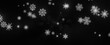 Snowflakes - Abstract Gold Star Falling Soft Focus Background, 3D rendering.