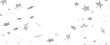 © vegefox.com - Silver stars confetti rain festive holiday background. background silver paper foil stars