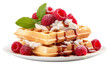 © Rawpixel.com - PNG Waffle Breakfast waffle breakfast raspberry.