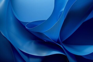 Minimalistic blue curves on a deep blue background, perfect for a sleek design