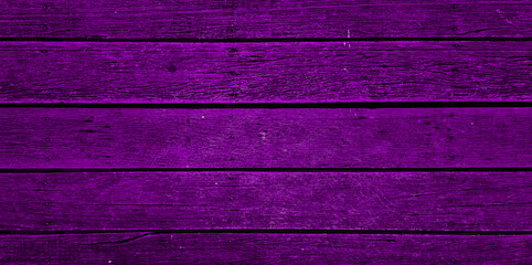 Wall Mural - dark purple monochrome wooden deck flooring background showing wood grain, nails. abstract dark violet timber wood oak panels used as background with blank space for design. outdoor wooden floor.