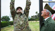 General Checks Physical Fitness Of Marines With Pull-ups For Navy Seals Test