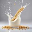 © Martina - Pouring a splash of lactic dairy over a bowl of crispy cornflakes at breakfast