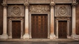 Fototapeta Londyn - Ornate doors of the Roman Senate