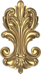 Poster - Luxury golden wall design bas relief element